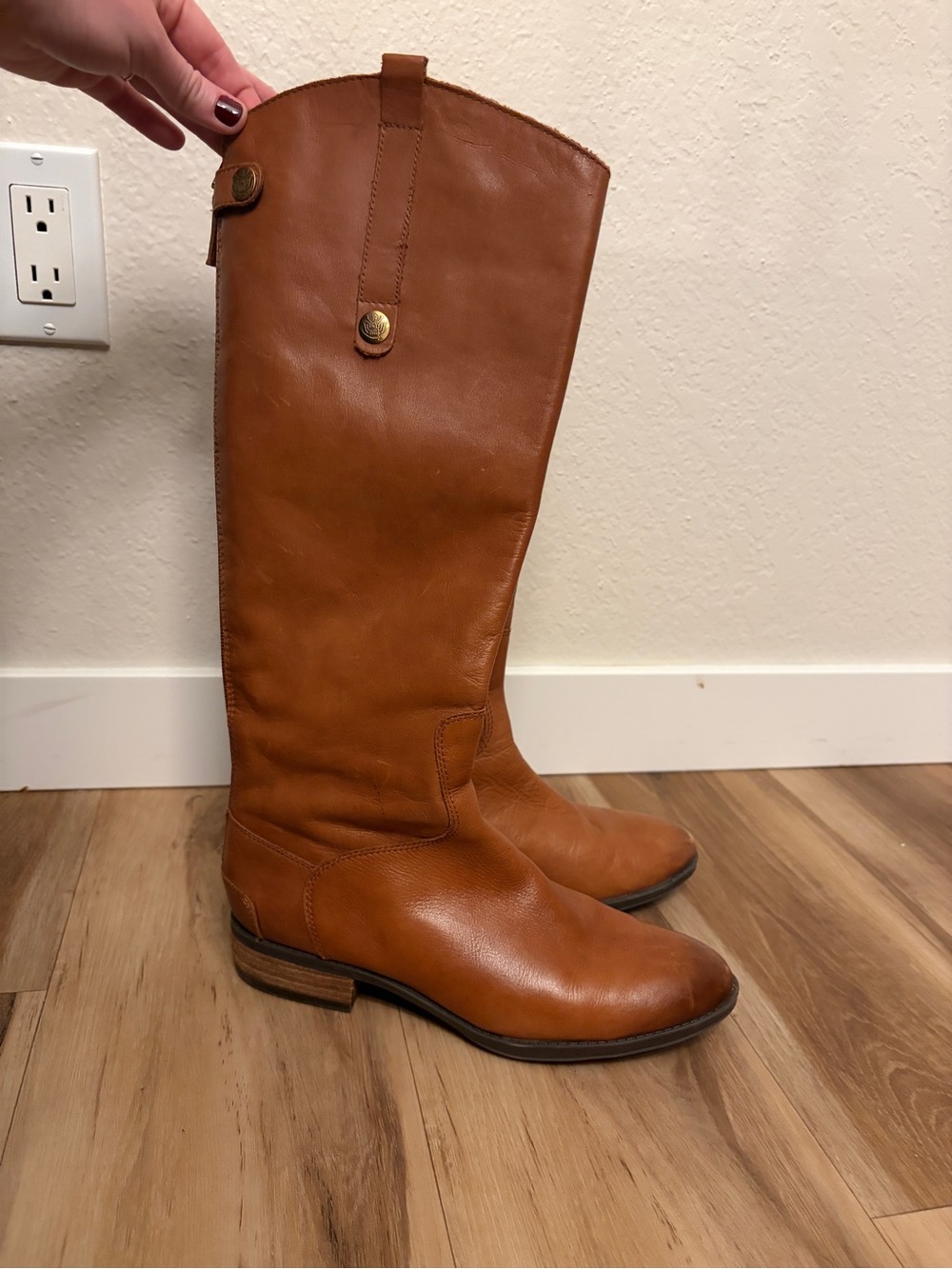 Sam Edelman Whiskey Leather Penny Riding Boot